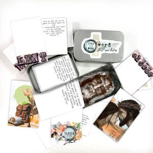 Kit CLOSER ADD ON - Cartões de versículos bíblicos com opção de caixa de lata