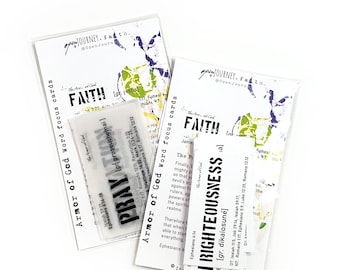 Word Focus- ARMOR of GOD journaling cards