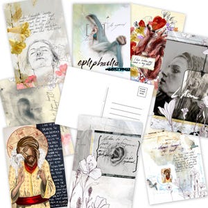 ÉCOUTER - lot de 8 cartes postales