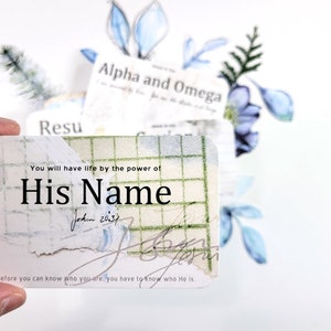 His Name 33 Names of Jesus card set with Bible verse references image 8