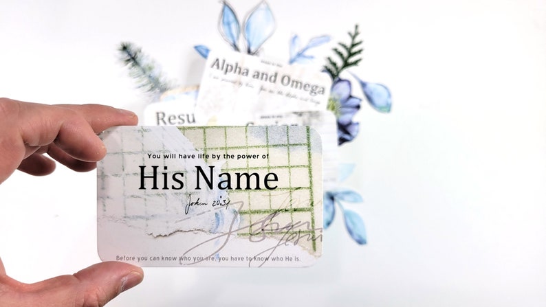 His Name 33 Names of Jesus card set with Bible verse references image 8