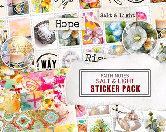 SALT AND LIGHT sticker pack - variety stickers for Bible Journaling