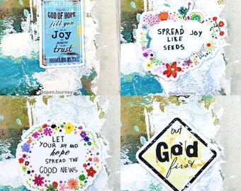 Faith sticker combo - 4 stickers