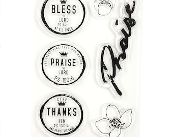 Psalms of Praise and Thanksgiving - kit elements - Stamp Set