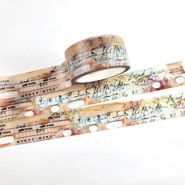 Mix Media Lent Journaling Washi tape