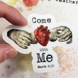 Come with Me-geloof sticker