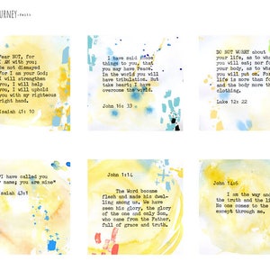 Inspirational Bible Verse Cards - set of 24 - digital download image 3