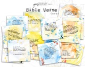 Inspirational Bible Verse Cards - set of 24 - digital download