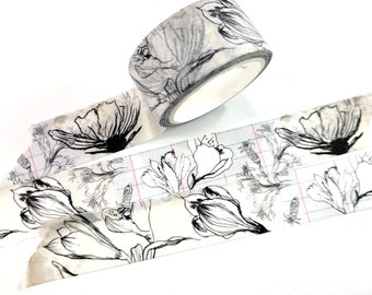 Washi-tape met bloemen