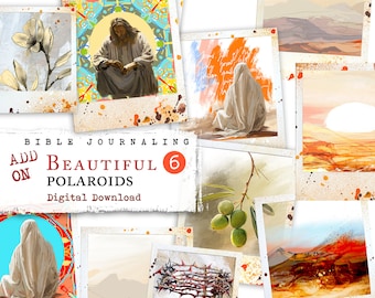 Beautiful 6 LENT -  ADD ON - Polaroid images -digital download