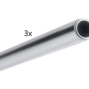 3x Mini Stainless Steel Straws – Reusable Metal Tubes for Travel, Crafts & Storage Wallets