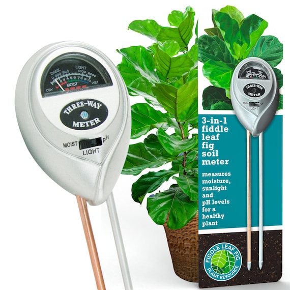 Houseplant Resource Center Fiddle Leaf Fig 3-in-1 Soil Moisture Meter for  Plants  Best Indoor Plant Water Meter for Potted Houseplants