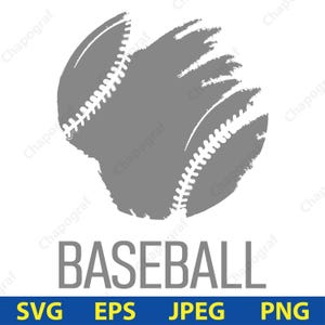 Baseball SVG, Baseball SVG for Cricut cutter, Baseball PNG, Baseball Silhouette, Baseball Clipart, Digital Download