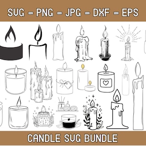 Candle SVG Bundle, Candle dxf, Candle png, Candle eps, Candle vector, Candle cut files, Owl svg, Candles svg, Birthday candle svg