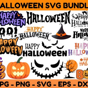 HALLOWEEN SVG, Halloween Svg Bundle, Halloween Cut Files For Cricut, Halloween Clipart