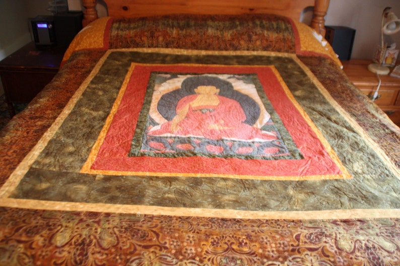 Queen Size Buddha Quilt Custom Order image 2