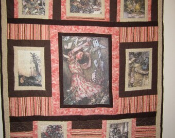 Alice in Wonderland Baby Quilt Custom Order Yours Today