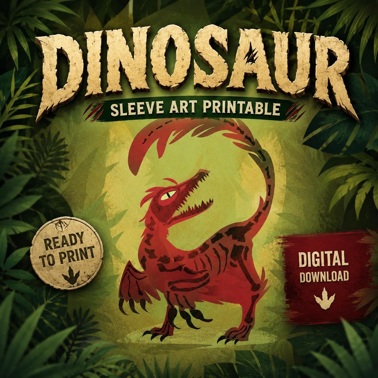 Dinosaur Card Sleeves - Etsy Dinosaur Card Sleeves - Etsy