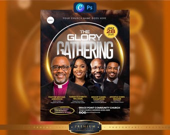 Church Conference Flyer Template | Editable Canva Program (Digital Download)