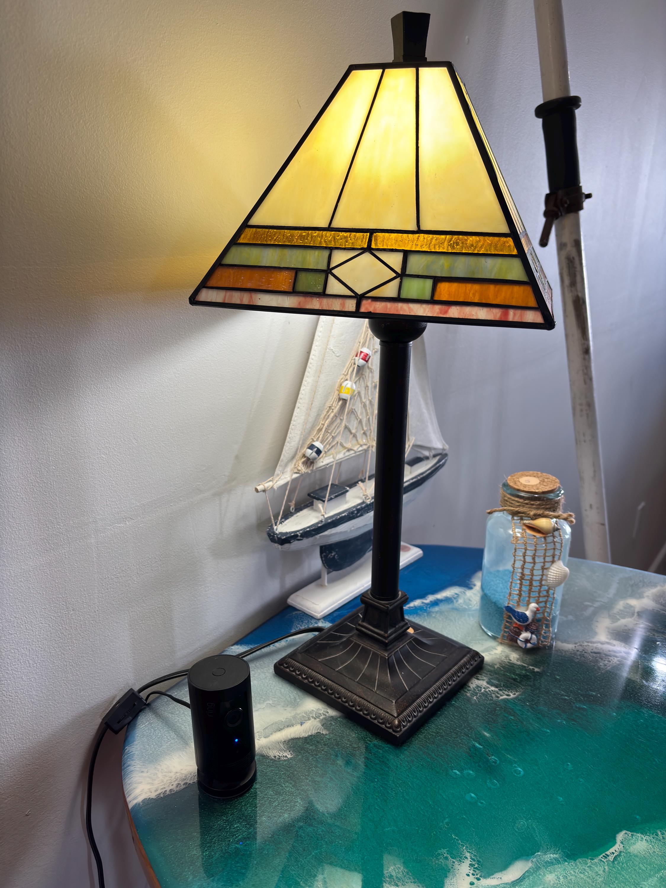 Vintage P.S.T. Paul Sahlin Tiffany Mission Style Table Lamp – 22