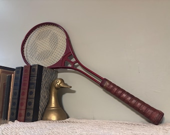 Vintage Tennis Racket SPALDING RIVIERA – Classic Collectible Sports Equipment/ tennis collectible/ tennis gift/ tennis decor