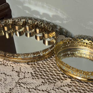 Gold Mirror Tray - Etsy