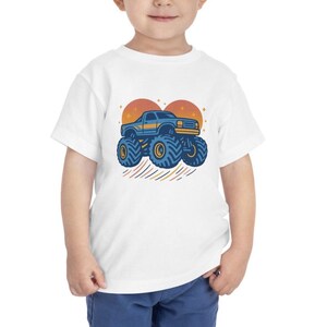 Monster Truck Toddler Tee - Fun Kids T-Shirt, Cute Children&#39;s Top, Truck Lover Shirt, Birthday Gift for Boys, Cool Graphic Tee for