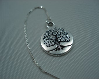 Tree of Life Sterling Silver Threader Earrings