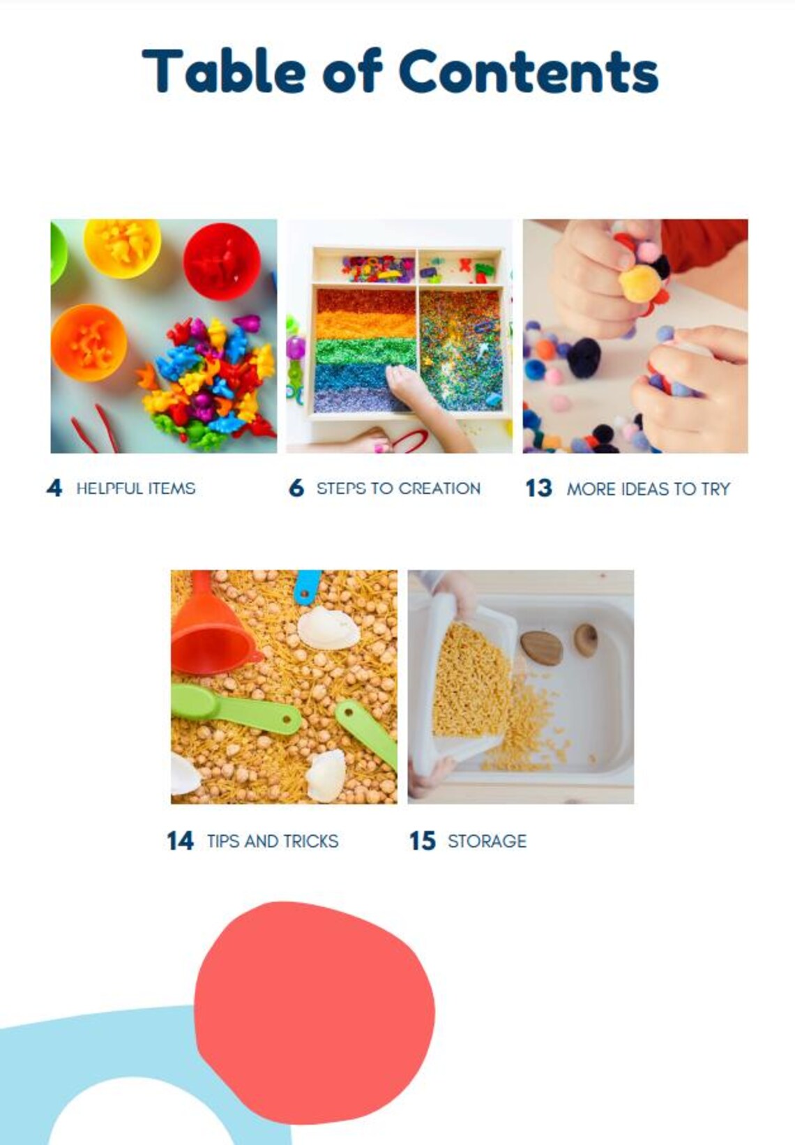 Toddler Sensory Bin Creation Guide - Etsy