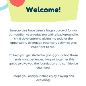Toddler Sensory Bin Creation Guide - Etsy
