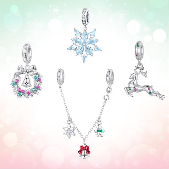 bracelet pandora snowflake set