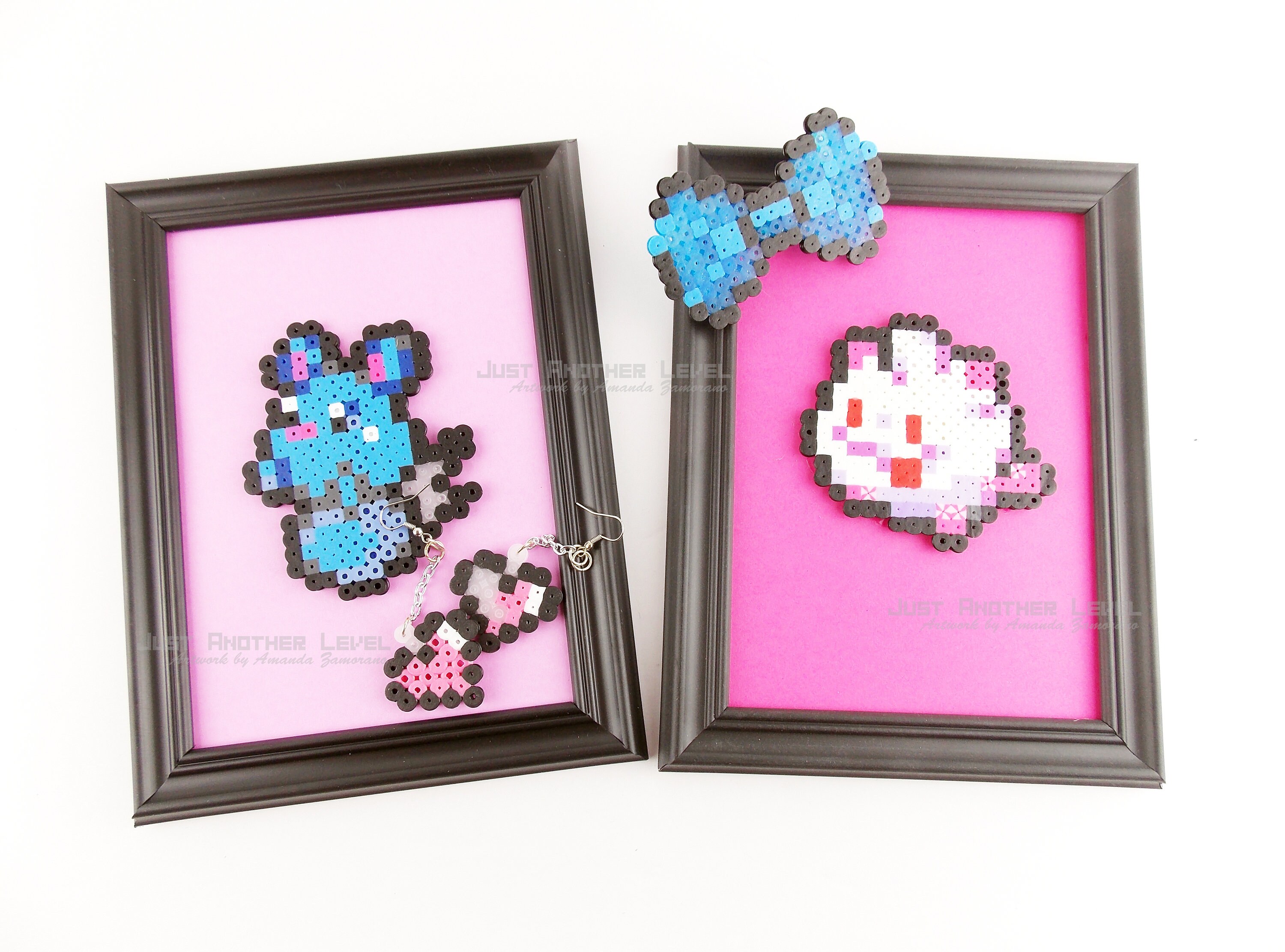 Sweet Baby Pokemon Gift Set Framed Art Azurill Swirlix Etsy