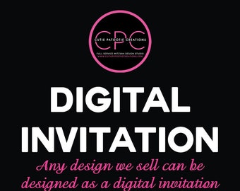 Digital Bar and Bat Mitzvah Invitation, Online Mitzvah Invitations, Choose Any Design We Sell