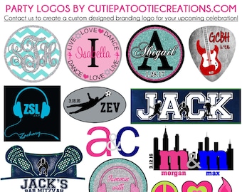Gymnastics Bat Mitzvah Logo Dance Bat Mitzvah Logo Bat Etsy