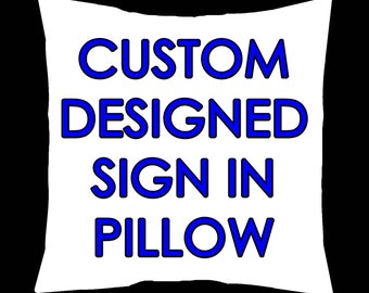 Personalized Sign in Pillow for Bar Mitzvah Bat Mitzvah Sweet 16 or Wedding | Custom Designed