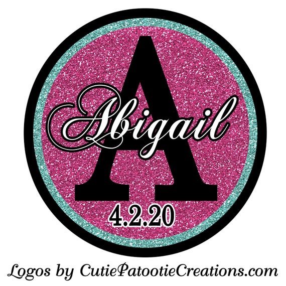 Bat Mitzvah Logo, Initial and Name Monogram Bat Mitzvah Logo, Bat Mitzvah Party Logo, Custom Logo Design, Branding Logo Il_570xn