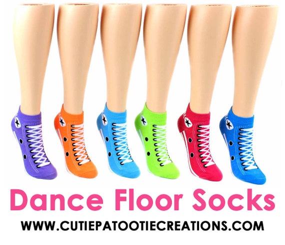 Dance Floor Party Socks for Bar and Bat Mitzvah | Sweet 16 | Quinceanera | Wedding | Sneaker Style Socks Il_570xn