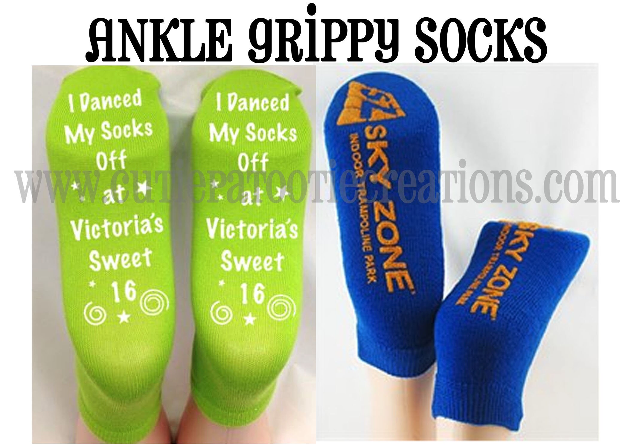 Personalized Grippy Mitzvah Socks case of 48 Bat Mitzvah Etsy