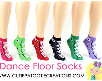 Dance Floor Party Socks for Bar and Bat Mitzvah | Sweet 16 | Quinceanera | Wedding | Sneaker Style Socks
