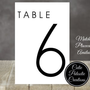 Table Number Cards for Weddings, Bat Mitzvah, Bar Mitzvah, Sweet 16 Choose your Font Choose your Colors image 5