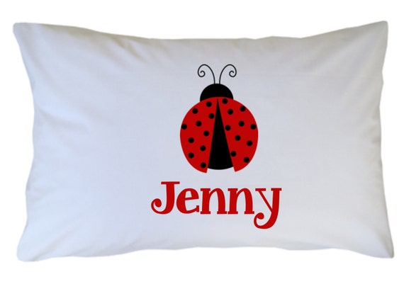 Ladybug Pillow Case Personalized Ladybug Pillowcase Etsy