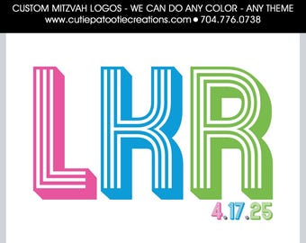 Bar & Bat Mitzvah Logo | Monogram Initials | Custom Mitzvah Branding
