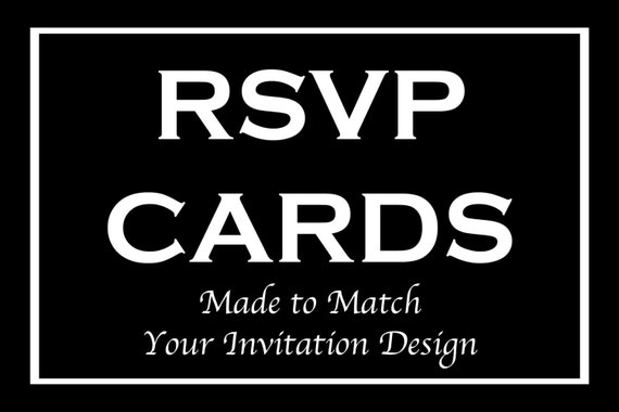 RSVP Reply Cards for Bar and Bat Mitzvah Invitation Orders - Made to Match Any Design in our Store Il_570xn