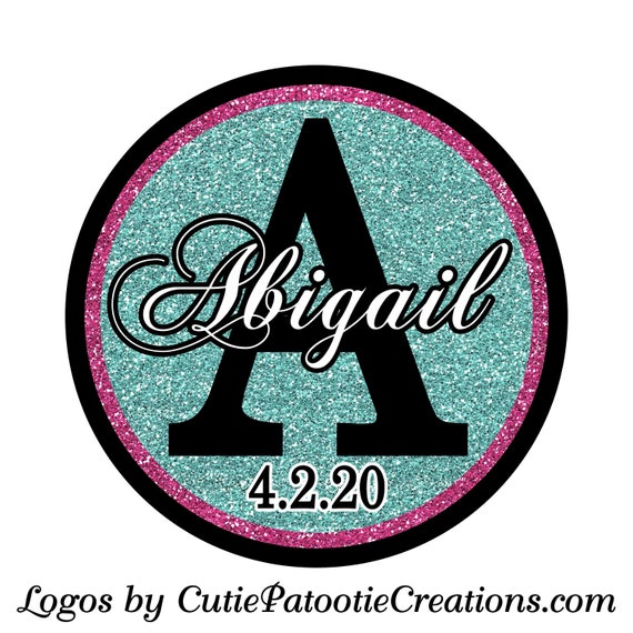 Bat Mitzvah Logo, Initial and Name Monogram Bat Mitzvah Logo, Bat Mitzvah Party Logo, Custom Logo Design, Branding Logo Il_570xn
