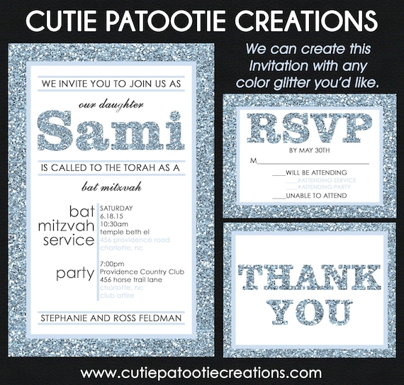 Bat Mitzvah Invitations Il_570xn