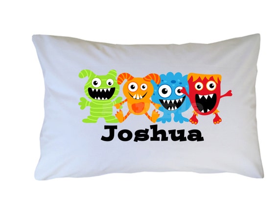 Monster Pillowcase - Monster Pillow Case - Personalized Pillowcase Il_570xn