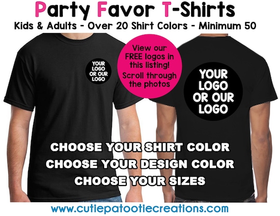 Party Favor Shirts for Bar Mitzvah - Bat Mitzvah - Your Design or Our Design - Kids - Adults - MINIMUM 50 - READ DESCRIPTION for details Il_570xn