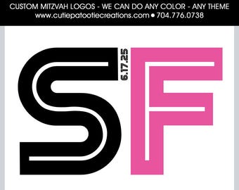 Bar & Bat Mitzvah Logo | Monogram Initials | Custom Mitzvah Branding