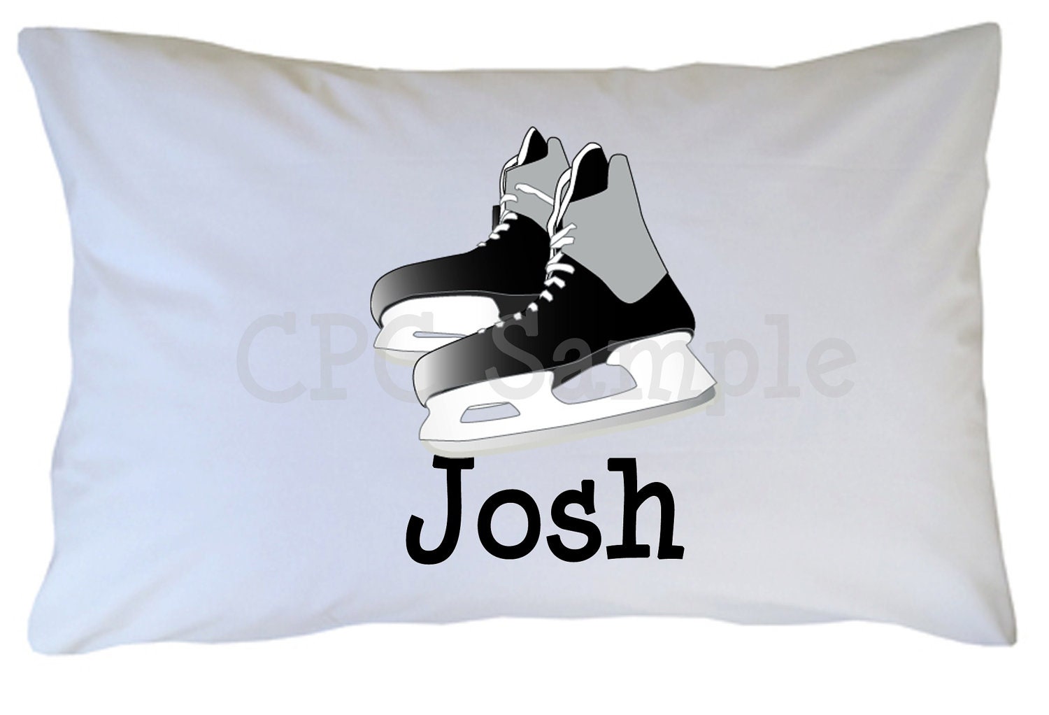 Ice Hockey Skate Pillow Case Standard or Travel Etsy