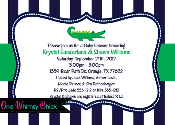 Preppy Party Invitations 9
